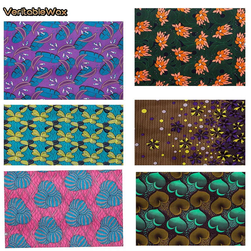 Sewing Batik Fabric - 아프리카 나이지리아 인쇄 바틱 원단 진짜