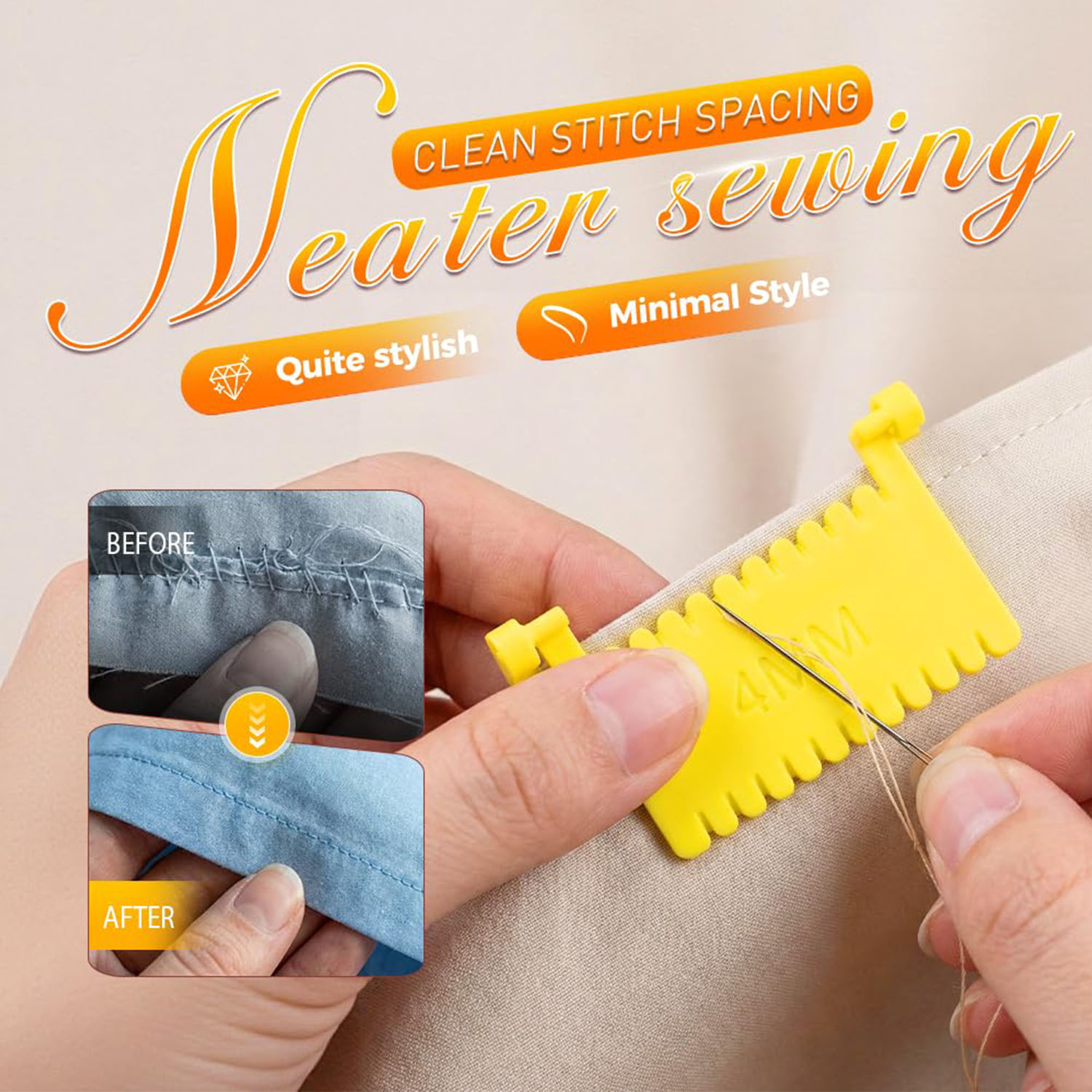 1피스 퀼팅 재봉 게이지 도구(헴밍, 가장자리 스티칭  - Sewing Gauge Ruler 리뷰 및 가격