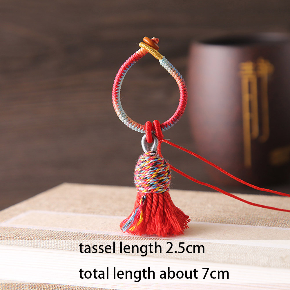 2pcs 면사 태슬 프린지 그라데이션 컬러 수제 태슬  - Sewing Thread In Textile 리뷰 및 가격