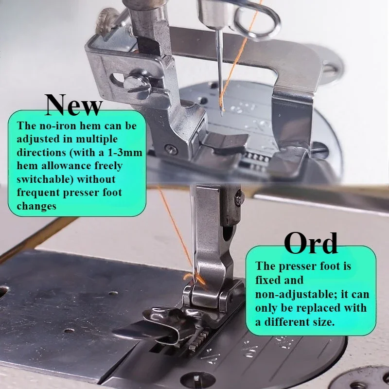평판 재봉틀용 조절 가능한 노아이언 헤머풋, 평판 재봉 - Textile Sewing Machine 리뷰 및 가격