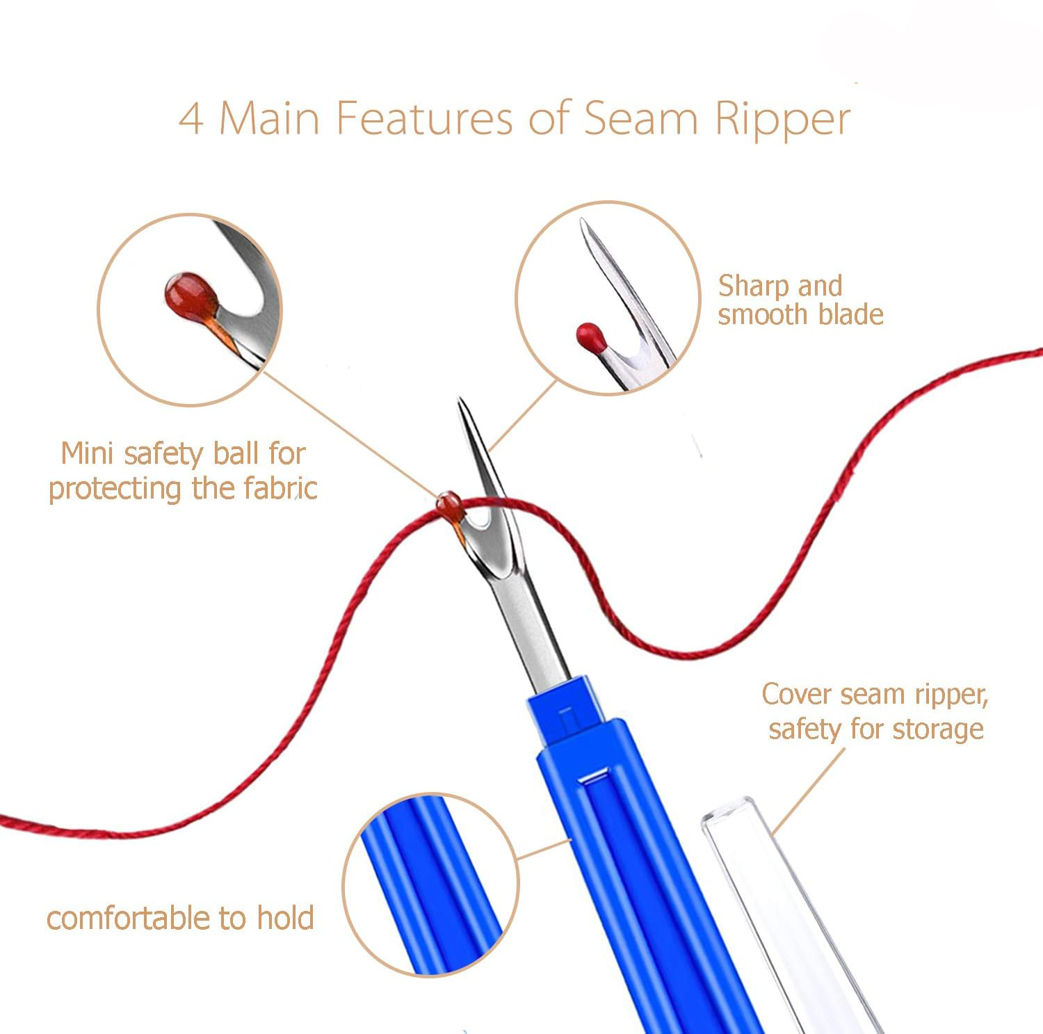 재봉용 심 리퍼 키트 재봉 스티치 실 제거기 재봉 공예 - Sewing Gauge Ruler 리뷰 및 가격